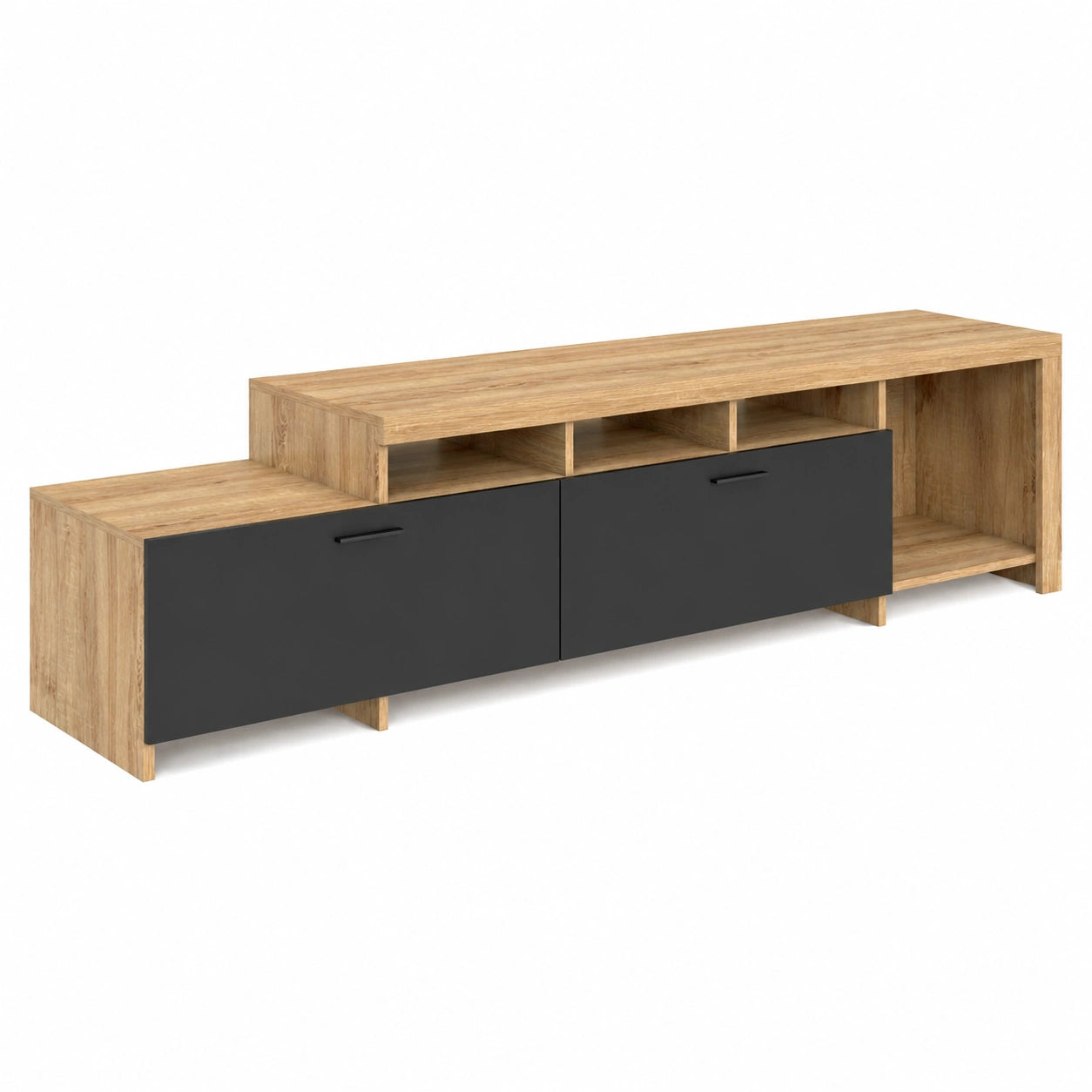 Meuble TV, coloris noir, pour le salon
