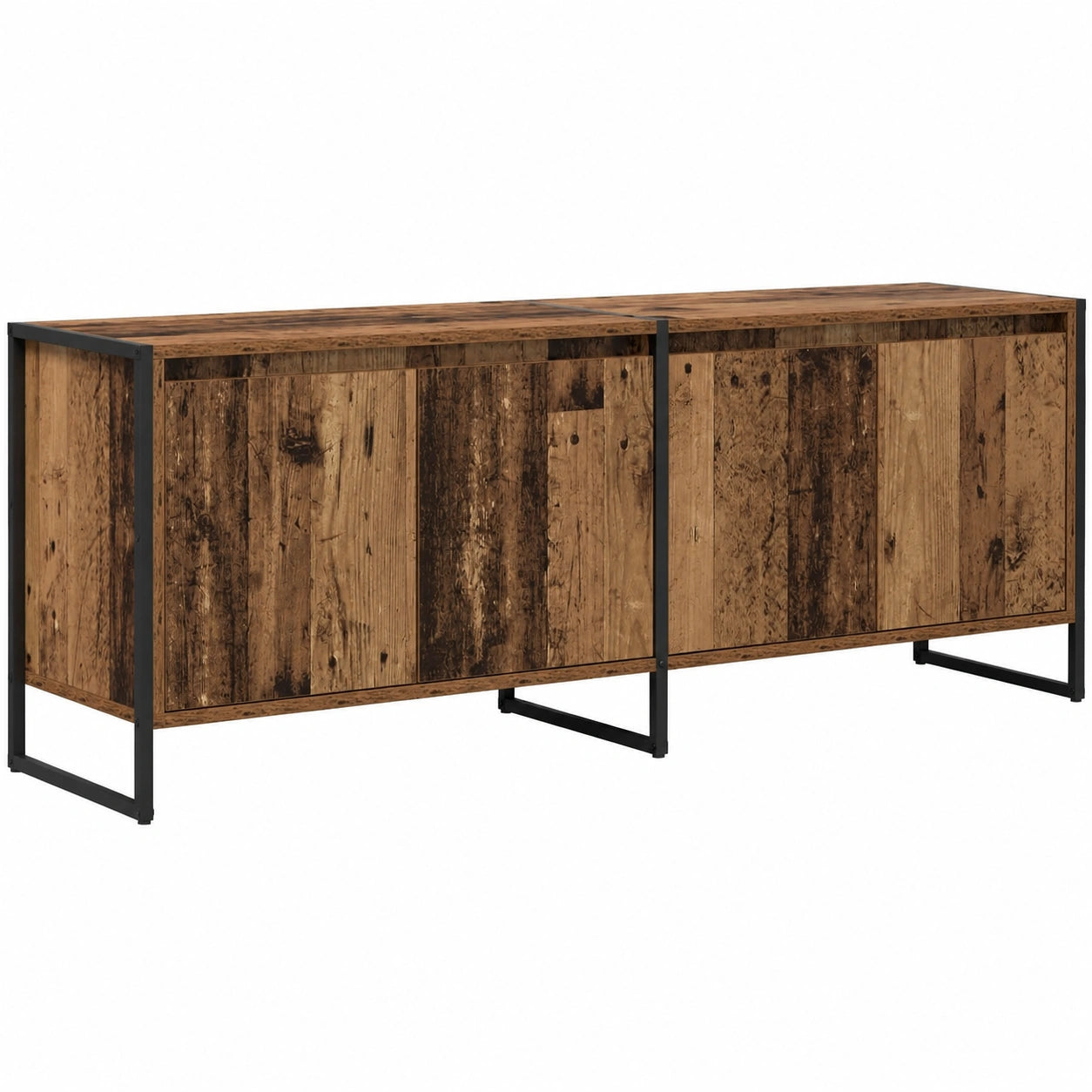 Meuble TV, avec rangement, 140 x 36 x 49 cm, pour le salon